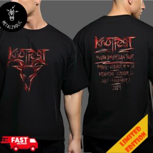 Knotfest South American Tour 2024 Lineup Brazil Argentina And Chile Satanic Goat Head Logo Merchandise Two Sides T-Shirt