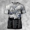 Northlane Mirror’s Edge European Tour 2024 Budapest Hungary Tour Dates All Over Print T-Shirt