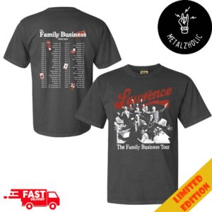 Lawrence The Band The Family Business 2024 Tour Dates Vintage Two Sides T-Shirt