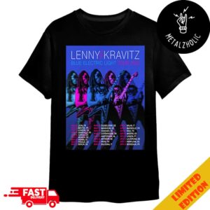 Lenny Kravitz Blue Electric Light Tour 2025 Tour Dates Merchandise T-Shirt