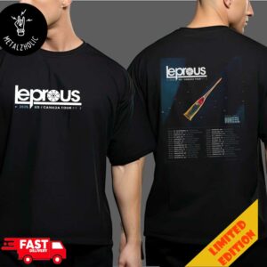 Leprous Band US Canada Tour Part 2 With Special Guests Wheel 2025 Tour Dates Two Sides T-Shirt Merchandise