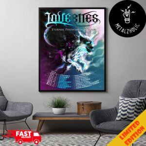 Lovebites Eternal Phenomenon Tour 2025 Tour Dates Poster Canvas