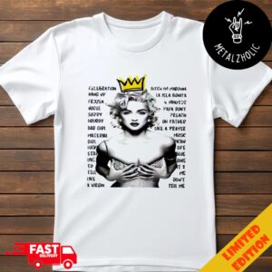 Madonna The Tour 2024 The Celebration Four Dacades Merchandise T-Shirt