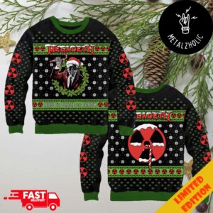 Megadeth Rust In Peace On Earth Vic Holiday Jumper Merchandise 2024 Christmas Gift Ugly Sweater