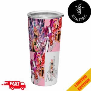 Megan Thee Stallion Megan’s Bizarre Adventure Stand Hot Girl Funny Collab With JoJo’s Bizarre Adventure Full Printed Stainless Steel Tumbler-Mug-Cup With Straw