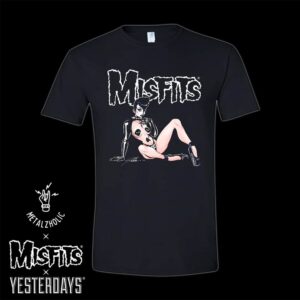 Misfits Fiendish Pin-up Metalzholic x Yesterday New Merchandise 2024 T-Shirt