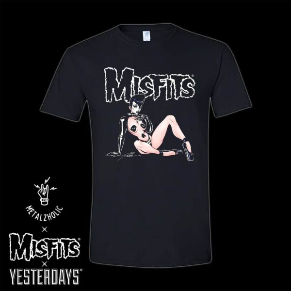 Misfits Fiendish Pin-up Metalzholic x Yesterday New Merchandise 2024 T-Shirt