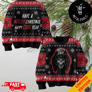 Motley Crue Happy New Year Merry Christmas Gift For Family Ugly Sweater