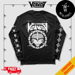 New Merch Drop Voivod Skull 1987 All Over Print Long Sleeve