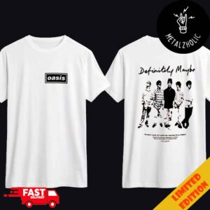 Oasis Definitely Maybe Promo New Merchandise 2024 Two Sides T-Shirt