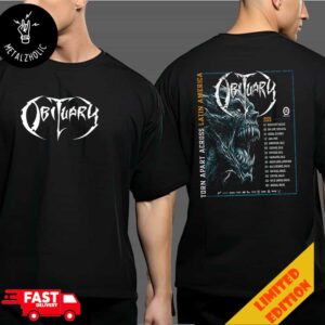 Obituary Torn Apart Across Latin America Tour 2025 Tour Dates CKC Concerts Two Sides T-Shirt Merchandise