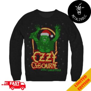 Ozzy Osbourne Prince Of Darkness As Grinch How Ozzy Stole Christmas Ugly Sweater