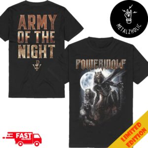 Powerwolf Wolfsnachte Europe Tour 2024 Army Of The Night Merchandise Two Sides T-Shirt