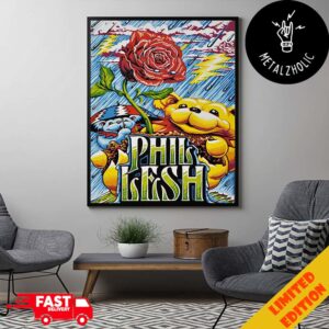 RIP Phil Lesh 1940-2024 Honor And A Privilege Thank You For Everything Attribute Poster Grateful Dead Dancing Bear Poster Canvas