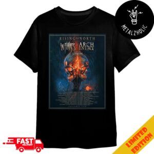 Rising From The North 2024 Tour With In Flames x Arch Enemy x Soilwork 25 October 2024 At Prague Czechia Tour Dates Poster Tour Merchandise T-Shirt