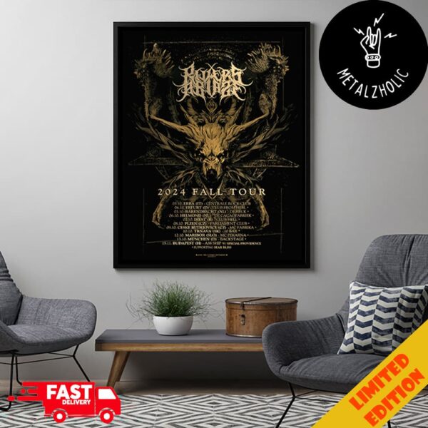 Rivers Ablaze Official 2024 Fall Tour Dates Poster Canvas