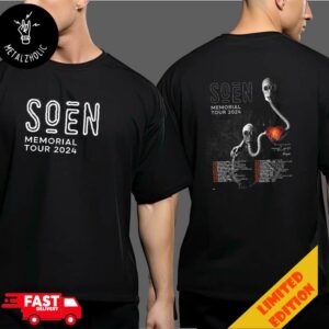 Soen Memorial Tour 2024 At Nordrhein Westfalen Germany Schedule Lists 2 October Two Sides T-Shirt Merchandise