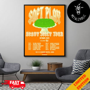 Soft Play Heavy Jelly Tour 2024 15 October At Brighton England UK Tour Dates Halloween Merchandise Poster Canvas