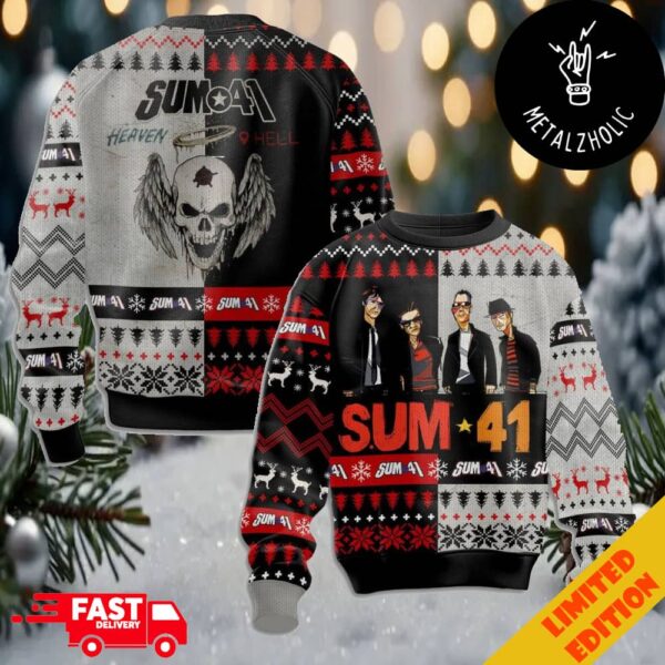 Sum 41 Heaven Hell Christmas Gift Ugly Sweater