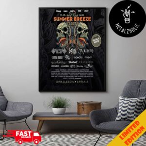 Summer Breeze Open Air 2025 At Bayern Germany Limited Poster Lineup For Festival Poster Canvas