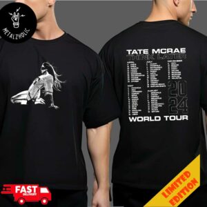 Tate McRae Think Later World Tour 2024 Tour Dates Merchandise Two Sides T-Shirt