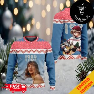 Taylor Inspired Baby Blue 1989 Taylor’s Version For Swifties Taylor Swift Christmas Gift Ugly Sweater