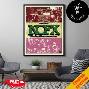 The Final Show NOFX Punk In Drublic San Pedro CA Tour October 4-5-6 2024 At Berth 46 Poster Canvas