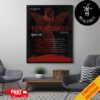 Klash Of Titans North America 2024 Testament Kreator Possessed Tour Dates Merchandise Poster Canvas