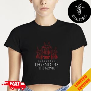 The One Babymetal Legend 43 The Movie Exclusive Design Movie Logo Cropped T-Shirt