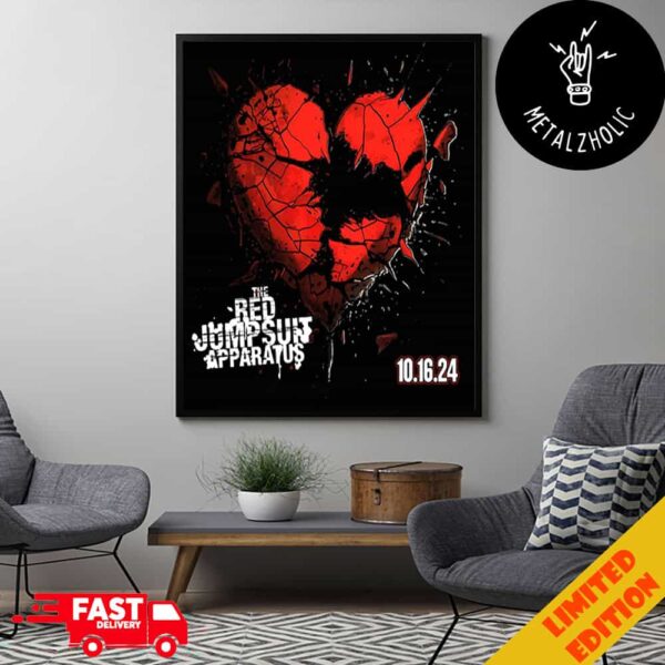 The Red Jumpsuit Apparatus New Music At Midnight 16 October 2024 Poster Canvas