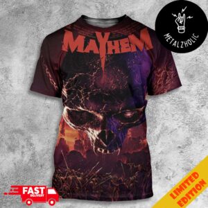 The Return Of Mayhem Ragnarok Metal Rock Poster A Depiction Of The Twilight Of The Gods Mayhem All Over Print T-Shirt