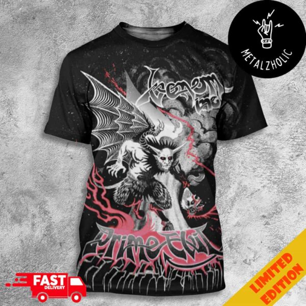 Venom Inc Prime Evil By Wonkytiger Rockabilia Exclusive Concert Promo Poster Halloween 2024 All Over Print T-Shirt