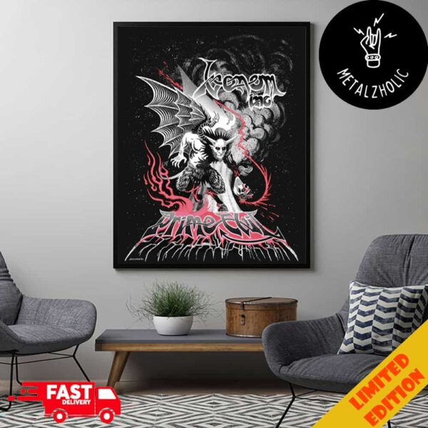 Venom Inc Prime Evil By Wonkytiger Rockabilia Exclusive Concert Promo Poster Halloween 2024 Poster Canvas