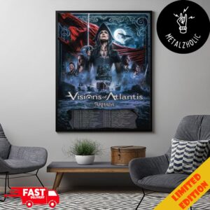 Visions Of Atlantis Tour 2024 Present Armada Noord Holland Netherlands Tour Dates Poster Canvas