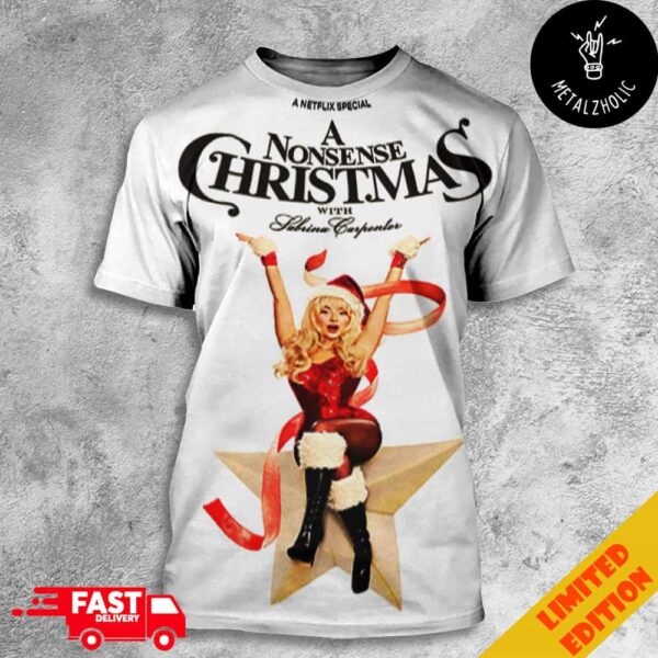 A Netflix Special A Nonsense Christmas With Sabrina Carpenter December 6 2024 All Over Print T-Shirt