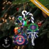 Army Black Knights NCAA Custom Name Grinch Candy Cane Tree Decorations Christmas 2024 Ornament