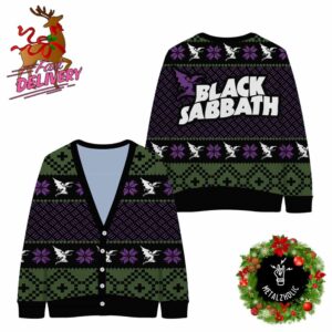 Black Sabbath Ugly Christmas Cardigan Sweater