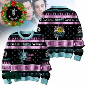 Blink-182 Crappy Punk Rock Holiday Gift 2024 For Men And Women Xmas Ugly Sweater