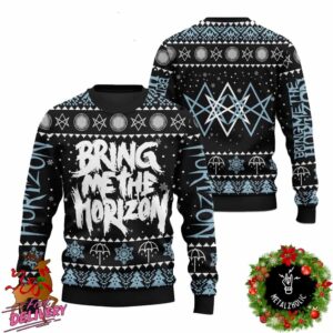 Bring Me The Horizon Christmas Snowflake Pattern Holiday Gift Ugly Sweater