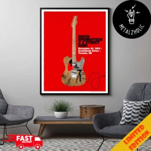 Bruce Springsteen And E Street Band November 3 2024 Scotiabank Arena Toronto ON Available At The Show Limited Poster Canvas