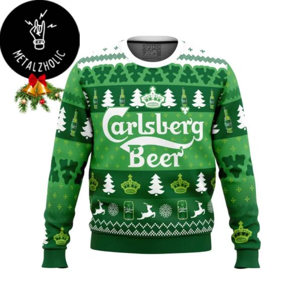 Christmas Drink Carlsberg Beer For Lovers Xmas Gift Ugly Sweater