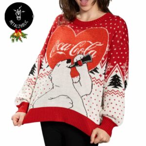 Coca-Cola Polar Bear Love Christmas Gift For Men And Women Ugly Sweater