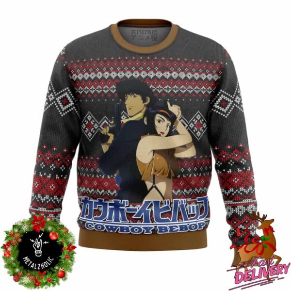 Cowboy Bepop Alt Manga Animeape Christmas Gift Holiday Ugly Sweater