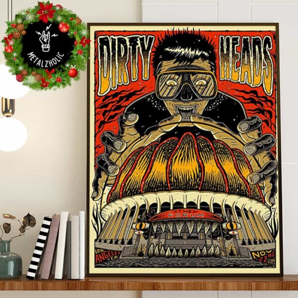 Dirty Heads Show Poster 22nd November 2024 At The Kia Forum Los Angeles CA Poster Canvas