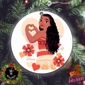 Disney Moana 2 New 2024 Movie Cartoon Cute Love Home Decorations Christmas Tree Decorations Ornament