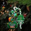 Florida State Seminoles NCAA Custom Name Grinch Candy Cane Tree Decorations Christmas 2024 Ornament