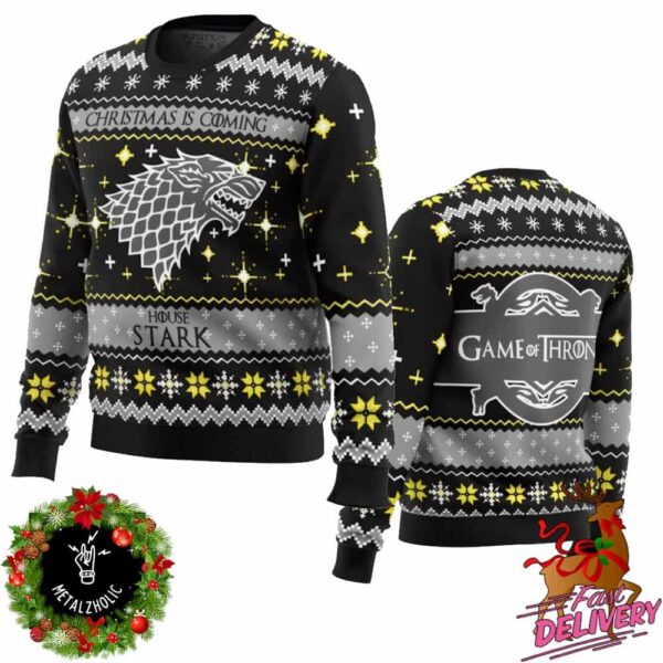 Game Of Thrones House Of Stark Holiday Gift For Friends Ugly Sweater