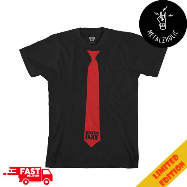 Green Day Rock Band New Tour Merchandise Red Tie T-Shirt