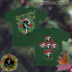 Guns N’ Roses Holiday Gift 2024 New Merchandise Christmas Two Sides T-Shirt