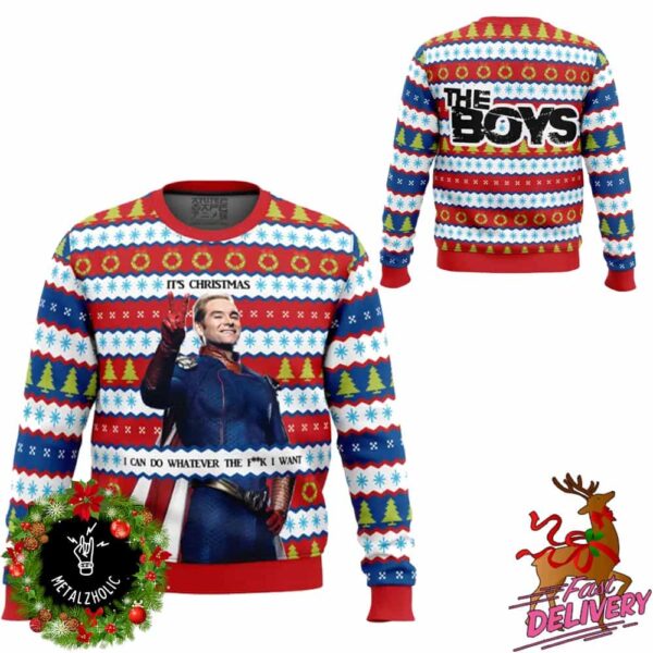 Homelander Funny The Boys Holiday Gift Ugly Sweater